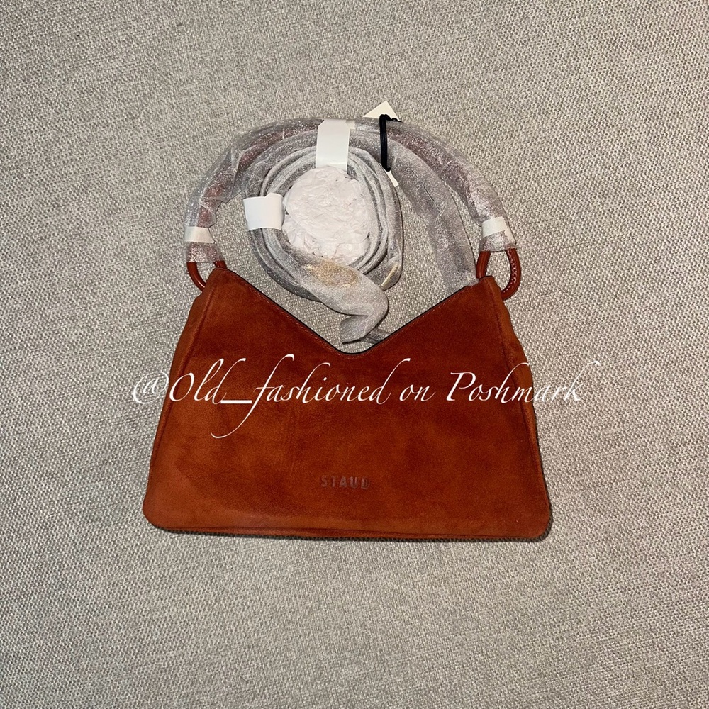 STAUD Suede Valerie Bag - Auburn - Price Firm - Picture 10 of 16